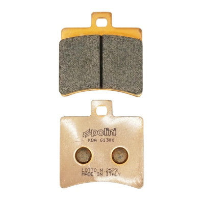 Plaquettes de frein POLINI L 50.8mm H 53.5mm P 9.3mm pour Peugeot 125 Citystar R / Derbi 125-250 Rambla / Benelli 250 Velvet / Aprilia 50 Scarabeo Ditech