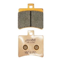 Plaquettes de frein POLINI L 50.8mm H 53.5mm P 9.3mm pour Peugeot 125 Citystar R / Derbi 125-250 Rambla / Benelli 250 Velvet / Aprilia 50 Scarabeo Ditech