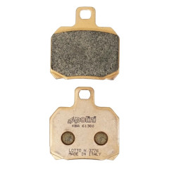 Plaquettes de frein POLINI métal fritté - Yamaha 125 XMAX 2006-2013 AR, MBK 125 Skycruiser 2006- AR, Piaggio 400-500 Beverly AV-AR, Suzuki 125 Burgman 2002-2006 AR (174.2035)
