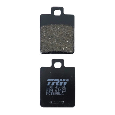 Plaquettes de frein adaptable arrière pour Peugeot 50-125-150 Tweet RS 2010-2013 / Sym 125 Symphony S-SR 2010-2017 / Piaggio 50 Liberty après 1997 (MCB695 LC)