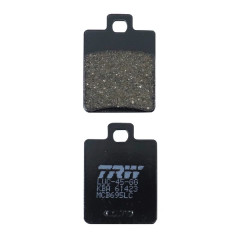 Plaquettes de frein adaptable arrière pour Peugeot 50-125-150 Tweet RS 2010-2013 / Sym 125 Symphony S-SR 2010-2017 / Piaggio 50 Liberty après 1997 (MCB695 LC)