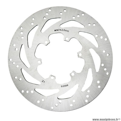 Disque de frein avant PIAGGIO origine 50 à boite (D260-INT90-6TROUS) pour Gilera SMT, RCR 2011+ / Aprilia 50 SX, RX 2011+ -866919-