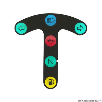 Cache vitre témoin de compteur PIAGGIO origine GU03781150 pour 1100 California, 750 Nevada, V11