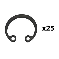 Circlips de pédalier intérieur adaptable diamètre 16 pour mobylette MBK 51, 88 (vendu par 25)