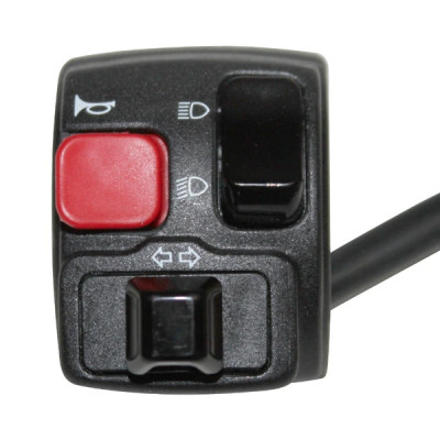 Commodo gauche DOMINO adaptable pour RIEJU 50 SMX 2006+, MRX 2006+, RR 2006+, RS2 MATRIX PRO 2006+, SPIKE 2006+