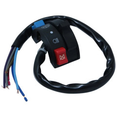 Commodo gauche adaptable noir type CEV pour MBK 51