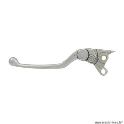 Levier d'embrayage adaptable gauche silver OEM : AP8113758 pour moto Aprilia 750 Dorsoduro 2010-2013, 1000 Caponord 2001-2007, 1200 Caponord 2013-2016, Moto Guzzi 850 Breva 2006-2007
