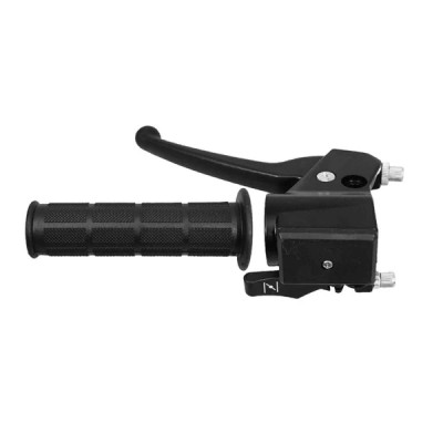 Poignée de frein adaptable avec starter noir gauche MBK 88, 89