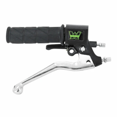 Poignée de gaz adaptable levier de frein chrome pour mobylette MBK 41, 51, 88