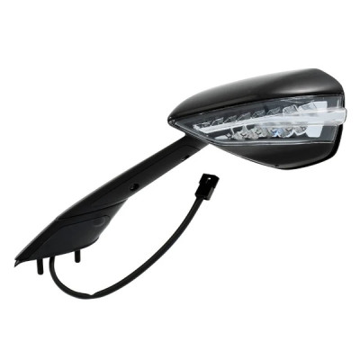 Rétroviseur gauche adaptable noir avec clignotant pour Aprilia 1000 RSV4 2015+ (OE 2B001544) - Homologué CE