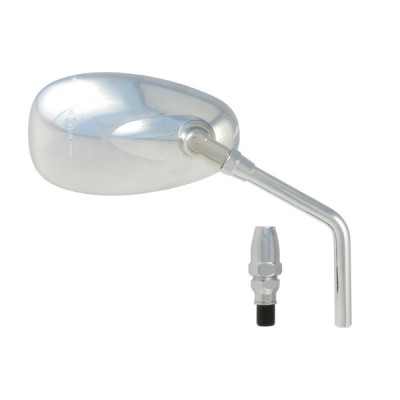 Rétroviseur adaptable homologué CE droit chrome pour Moto Guzzi 750 Nevada 2004-2008, 750 V7 Classic 2008-2012, 940 Bellagio 2007-2013, 1100 California 2009-2011 (OE 978570)