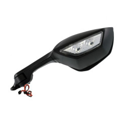 Rétroviseur adaptable noir homologué CE pour Kawasaki 1000 ZX-10 R Ninja 2011-2015 gauche (OE 560010288)