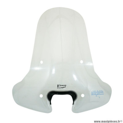 Pare brise haut PIAGGIO OEM 582338 transparent 50-125 ZIP 2000+