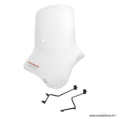 Pare brise PIAGGIO transparent haut 870mm OEM 1B006104 maxi-scooter 300-350-400-500 MP3 après 2014