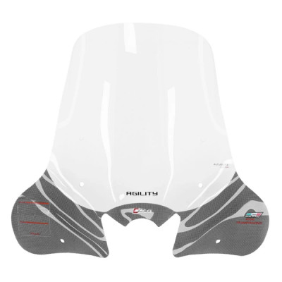 Pare-brise transparent Faco pour maxi-scooter KYMCO 300 Agility R16 ABS après 2019