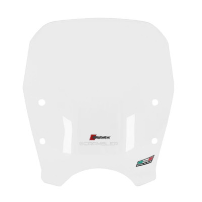 Pare brise moto FACO transparent HIGHT 420mm pour Ducati 400-800 Scrambler 2015-2019