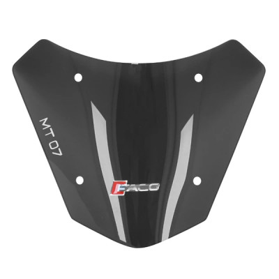 BULLE-SAUTE VENT MOTO FACO FUME SHORT HAUTEUR 200mm YAMAHA 700 MT-07 2018+