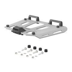 Platine à pour top case SHAD aluminium gris avec kit visserie compatible gamme Terra TR48-TR37 et modèles SH59X-SH58X-SH50-SH48 - Référence D1BTRPA