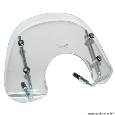 Saute vent court PIAGGIO transparent OEM 672161 pour scooter 50-125 Vespa LX après 2005
