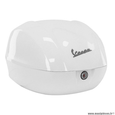 Top case 32L PIAGGIO Blanc 544 OEM 1B00001600BR 50-125 Vespa Primavera-Sprint PX 2013+ (sans dosseret)