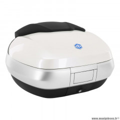 Top case 50L PIAGGIO blanc 505-A OEM CM308122 pour maxi-scooter 300-350-400-500 MP3 après 2016