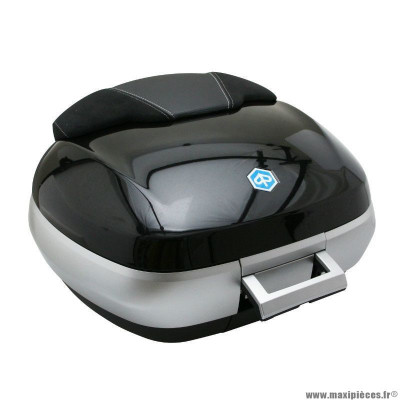 Top-case 50L PIAGGIO Noir 91-B avec support origine pour maxi-scooter 300-500 MP3 2014-2016, OEM CM261508