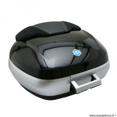 Top-case 50L PIAGGIO Noir 91-B avec support origine pour maxi-scooter 300-500 MP3 2014-2016, OEM CM261508