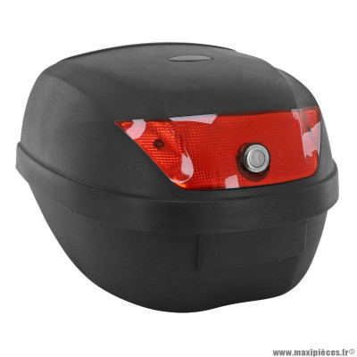Top-case PIAGGIO 28L noir (support inclus) 50 Typhoon 2018+ / Aprilia 50 SR Motard 2018+ - Réf. OEM 1B006029