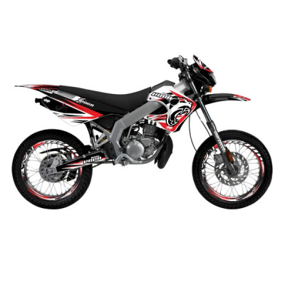 Autocollant-sticker-kit Déco VOCA RACING pour 50 à boite Derbi 50 Senda X-Race SM 2003-2007
