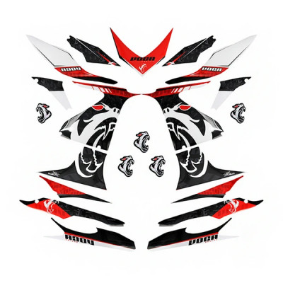 Autocollant-sticker-kit Déco VOCA RACING pour scooter MBK 50 Nitro 1997-2012 / Yamaha 50 Aerox 1997-2012