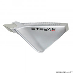 Extension carenage gauche PIAGGIO origine argent 2008-2010 pour Moto-Guzzi 1200 Stelvio - Réf. 88307300Y10