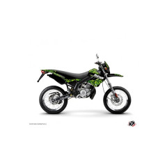 Kit Déco autocollant-sticker adaptable noir-vert pour 50 à boite Derbi 50 Xtreme, Xrace 2005-2009 - KUTVEK
