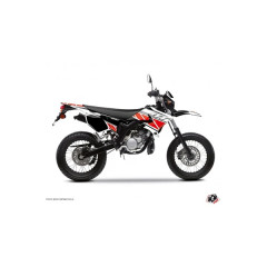 Kit Déco autocollant-sticker adaptable rouge pour 50 DT 2007-2011