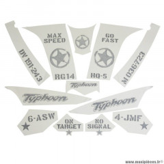 Kit Déco origine PIAGGIO 50 Typhoon 2010+ (gris 742-B) - 672559