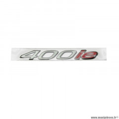 Autocollant PIAGGIO «&nbsp;400 ie&nbsp;» gris foncé 672215 pour maxi-scooter 400 MP3 2008-2010