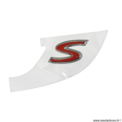 Autocollant Piaggio Logo «&nbsp;S&nbsp;» Origine Sport 50-125 2015+ (2H001171)