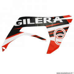 Autocollant Piaggio Noir-Rouge Aile Avant Droite 50 SMT, RCR 2018+ - 2H002134