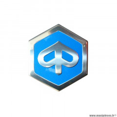 Logo de face avant à clipser PIAGGIO origine pour maxi-scooter 300-350-500 MP3, 50-125 Liberty, 300-350 Beverly - 1B003766