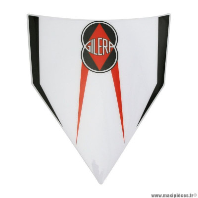 Autocollant garde boue arrière PIAGGIO blanc 50 GILERA SMT-RCR 2013+ - 2H000017