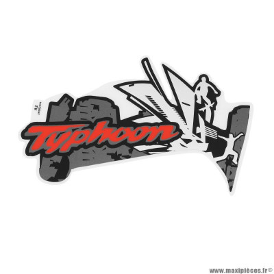 Autocollant PIAGGIO Blanc 544 ou Jaune 979-A (2H002554000A2) - Scooter 50 Typhoon après 2018