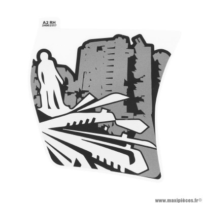 Autocollant Piaggio Logo pour Scooter 50 Typhoon véhicules blanc 544 ou jaune 979-A (2H002557000A2)