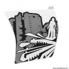 Autocollant PIAGGIO Blanc 544 ou Jaune 979-A 50 Typhoon 2018+ - 2H002558000A2