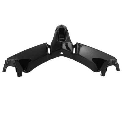 Raccord tablier avant adaptable noir brillant pour maxi-scooter Yamaha 530 TMAX 2012-2014