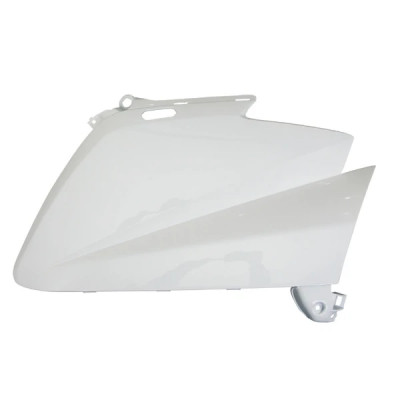 Tablier avant adaptable blanc brillant pour maxi-scooter Yamaha 530 TMAX 2012-2014 (partie droite)