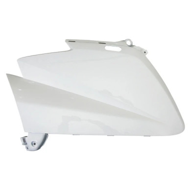 Tablier avant adaptable blanc brillant pour maxi-scooter Yamaha 530 TMAX 2012-2014 (partie gauche)