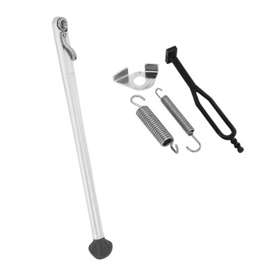 Béquille latérale Buzzetti aluminium argent KTM 125 EXC 2017, 250 EXC 2017-2018, 300 EXC TPI 2018-2022, 450 XC-F 2016-2022, Husqvarna 250 TE I 2018-2022, 450 FX 2017-2022