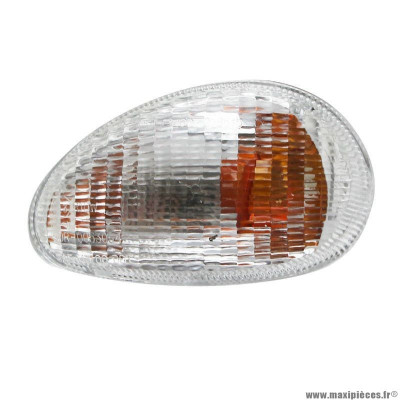 Clignotant avant gauche blanc PIAGGIO OEM 581633 pour 125 VESPA ET4 1998-2005