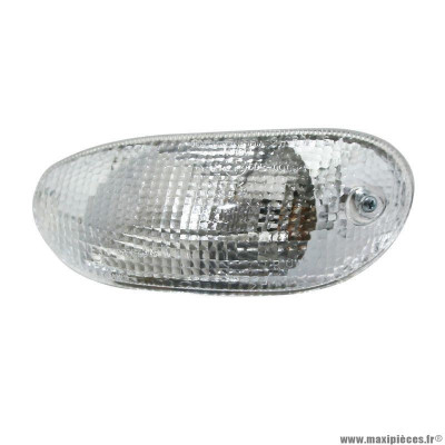 Clignotant avant gauche blanc PIAGGIO OEM 638501 pour scooter Gilera 50 Stalker 2004-2011