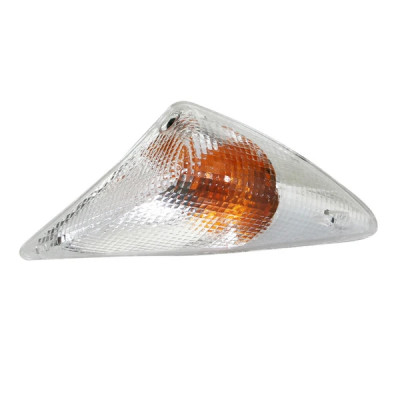 Clignotant adaptable transparent homologué CE pour Peugeot 50 Speedfight 1 avant droit