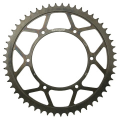 Couronne adaptable 420 53 dents acier noir (alésage 108 mm) - DERBI 50 GPR 2004-2012, APRILIA 50 RS4 2011-2020, GILERA 50 SMT 2013+